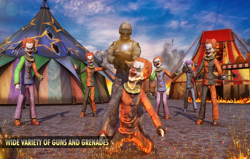 Clown Hunter - FPS Shooting Game screenshot 4